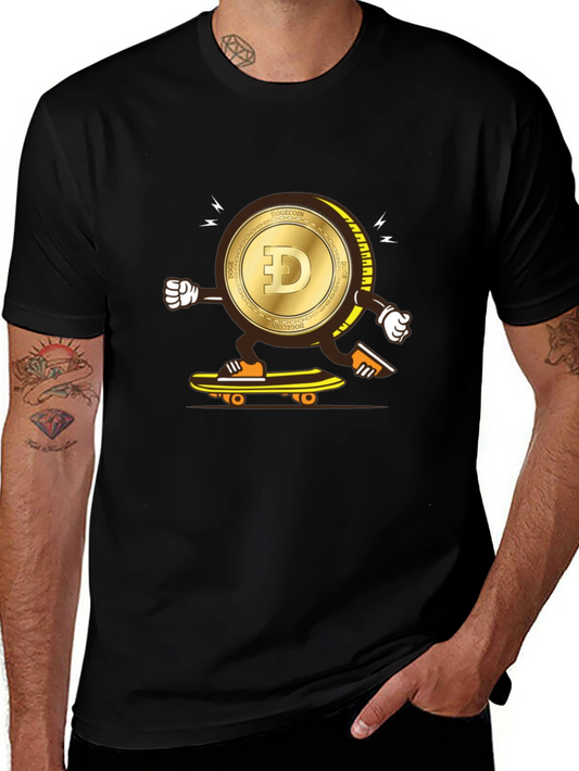 DogeCoin Skateboarder T-Shirt - Crypto Fun