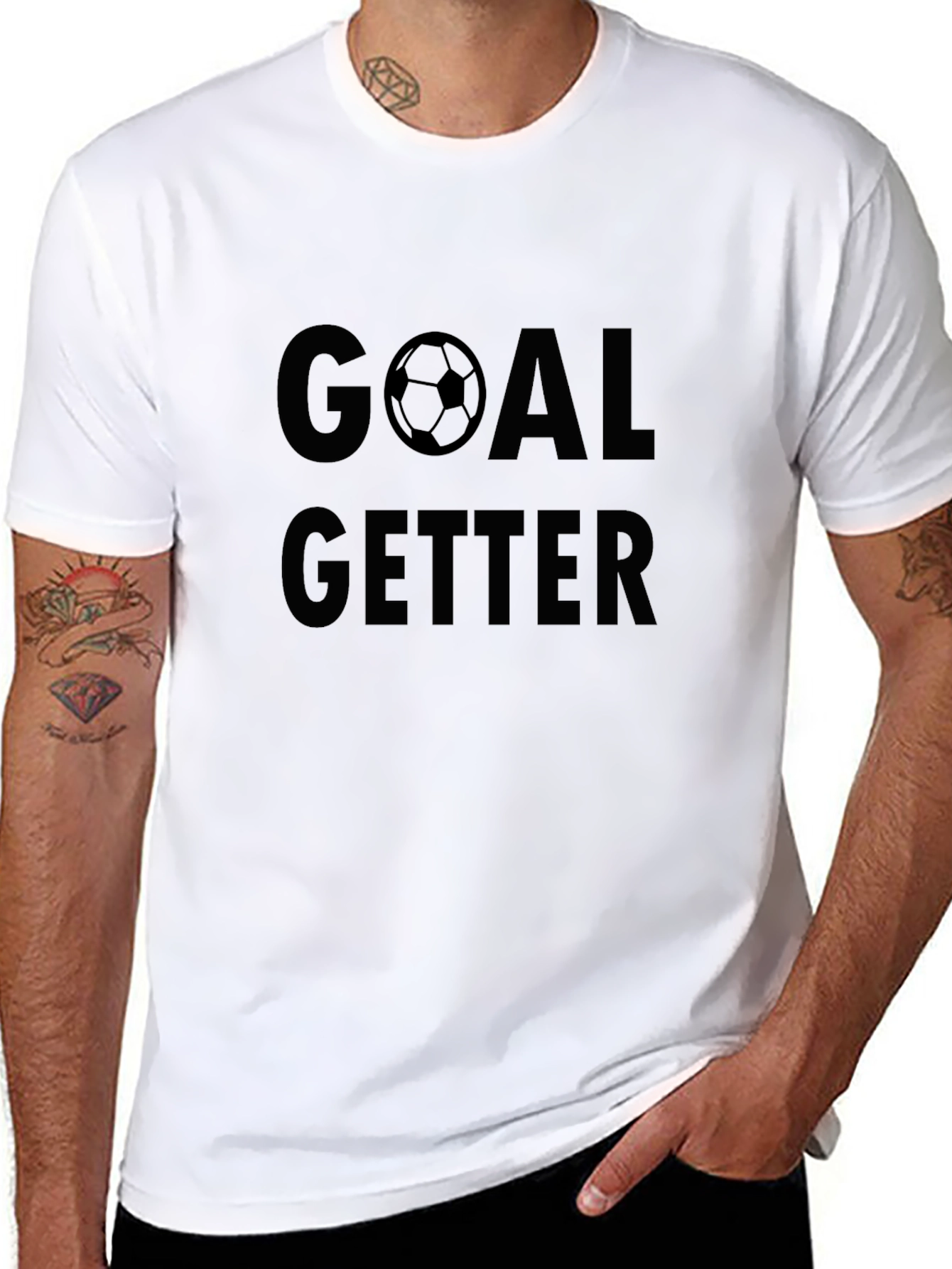 Goal Getter Soccer Graphic T-Shirt - Black