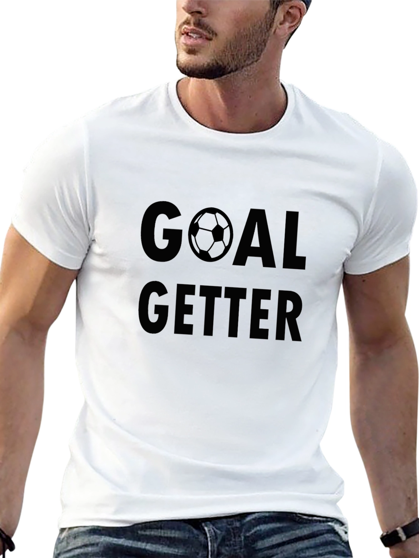 Goal Getter Soccer Graphic T-Shirt - Black