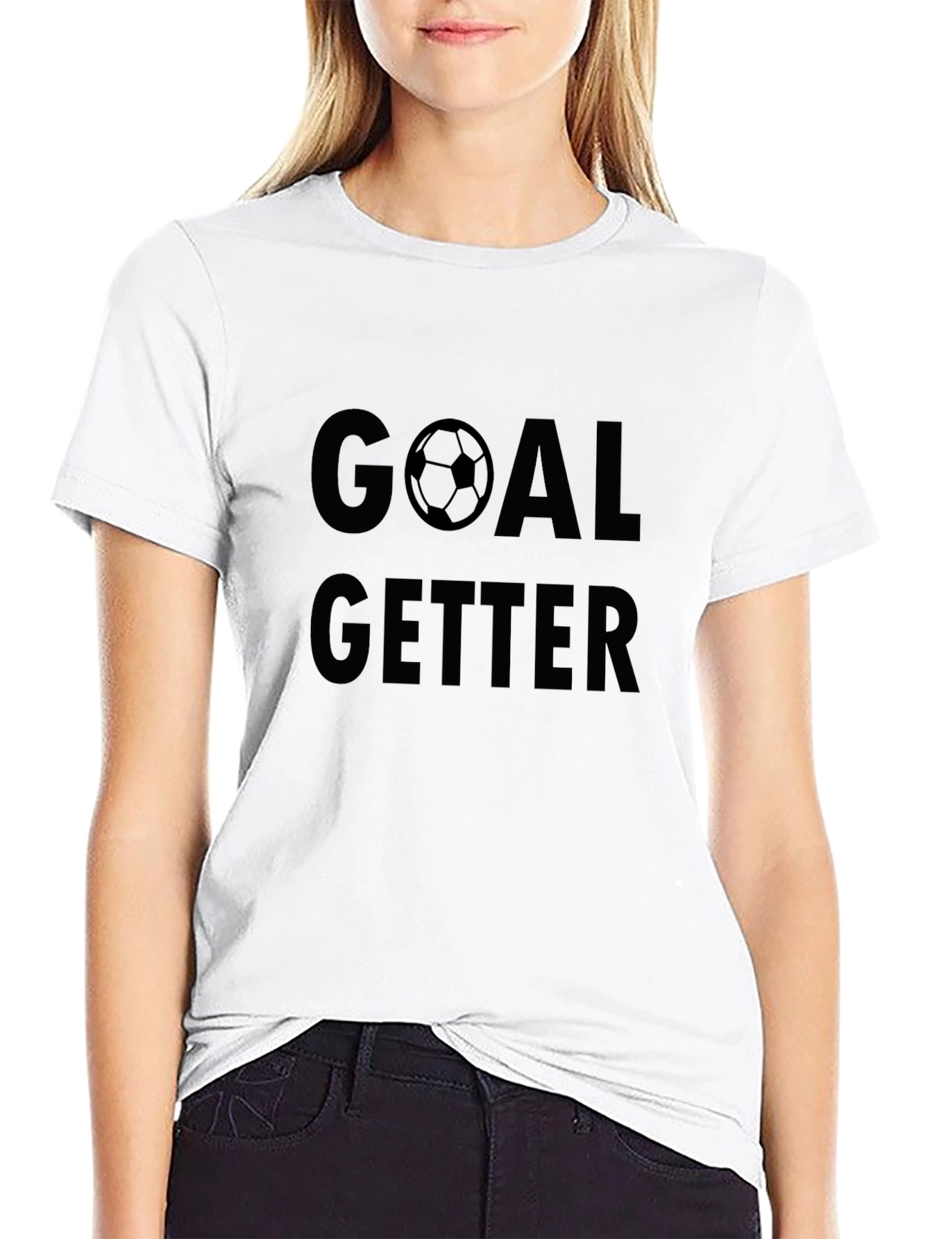 Goal Getter Soccer Graphic T-Shirt - Black