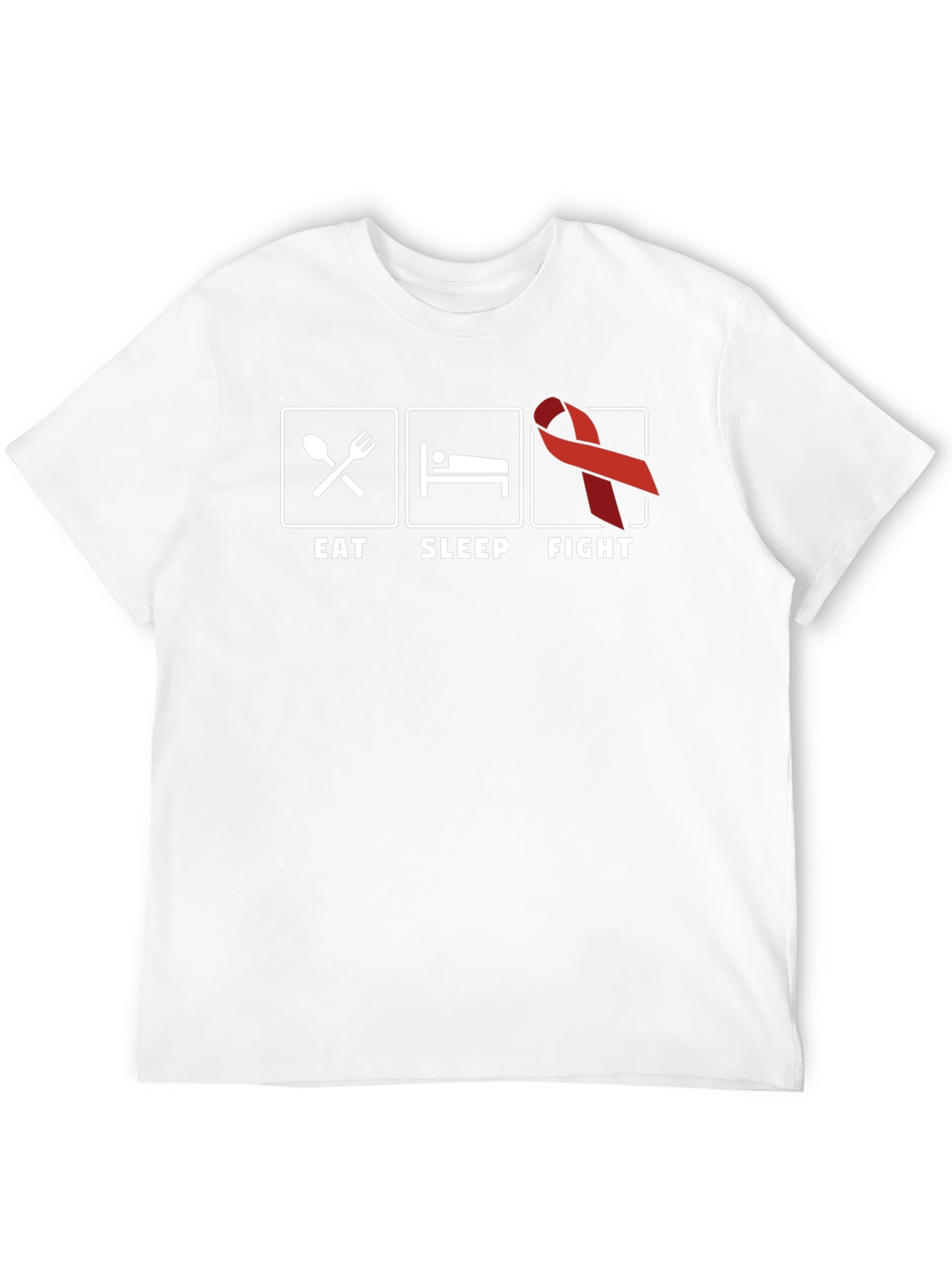 Eat Sleep Fight Cancer Awareness T-Shirt