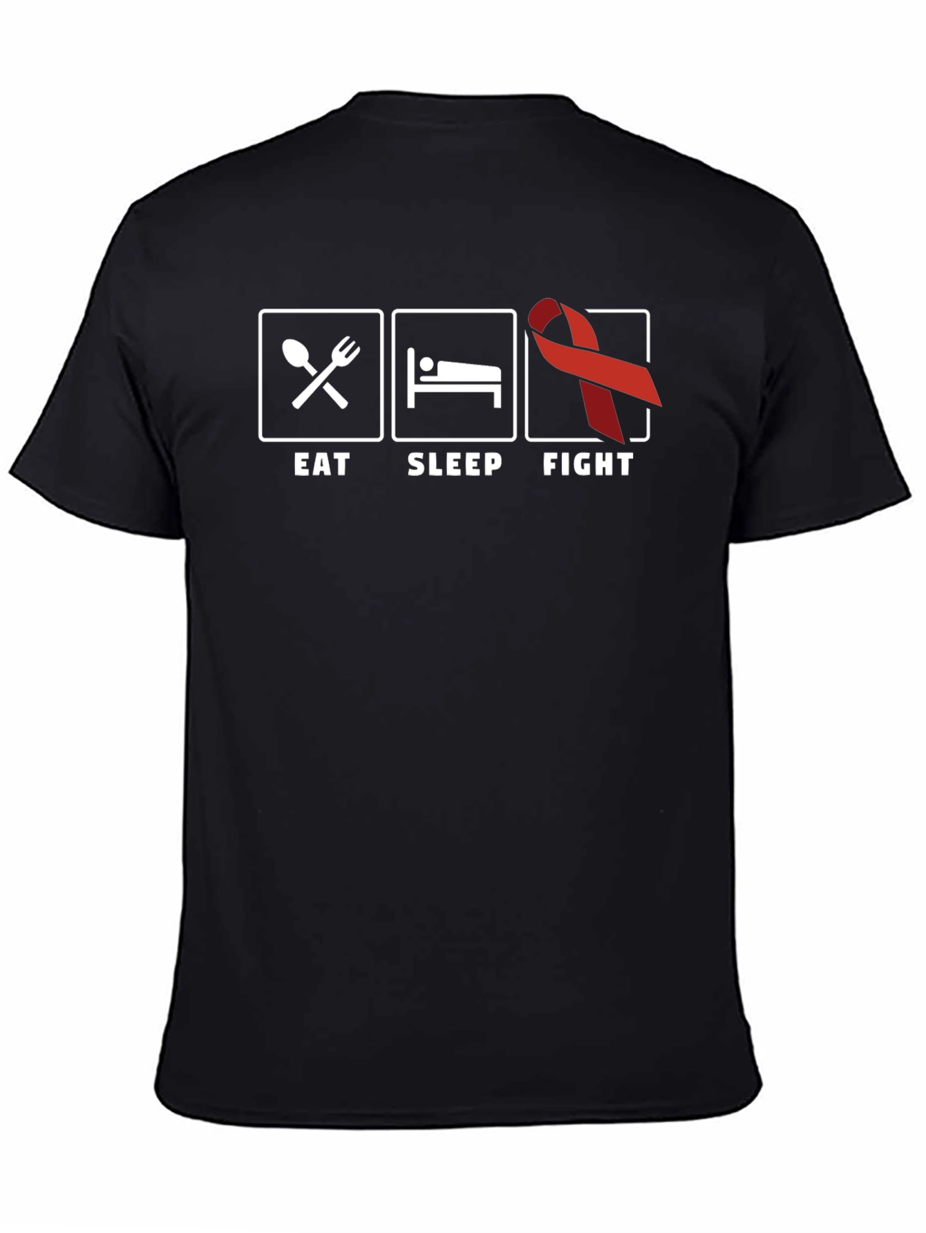 Eat Sleep Fight Cancer Awareness T-Shirt