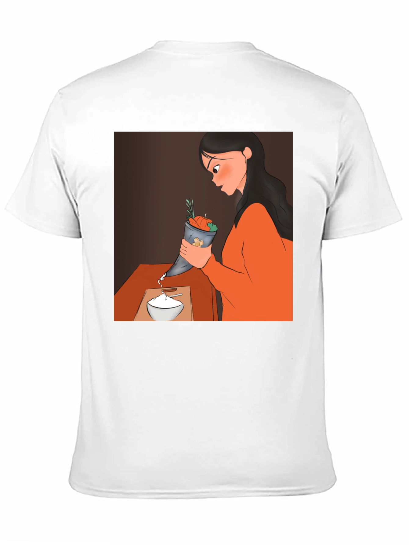 Cartoon Design Black T-Shirt