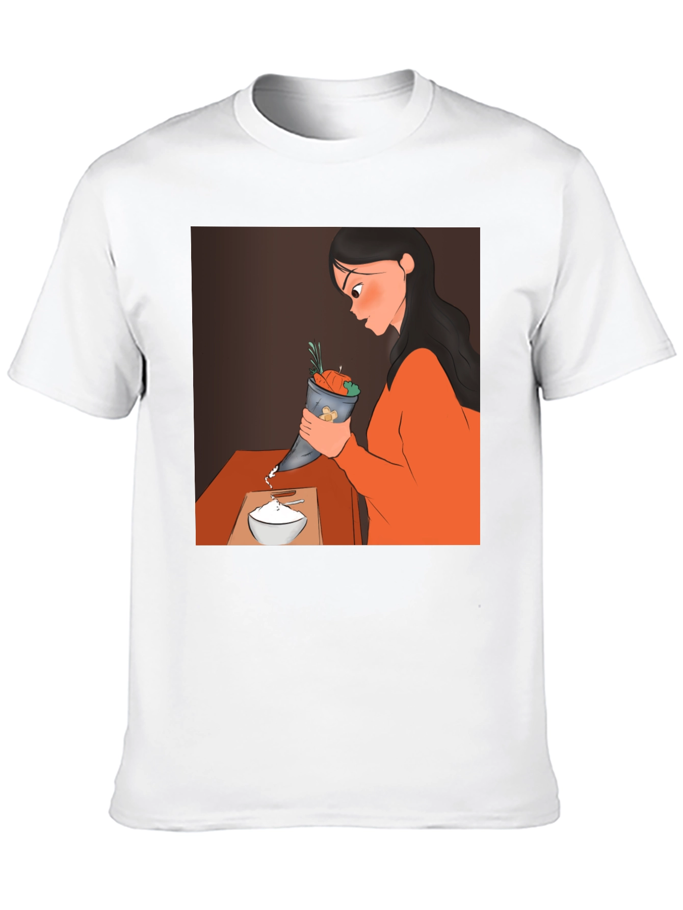 Cartoon Design Black T-Shirt