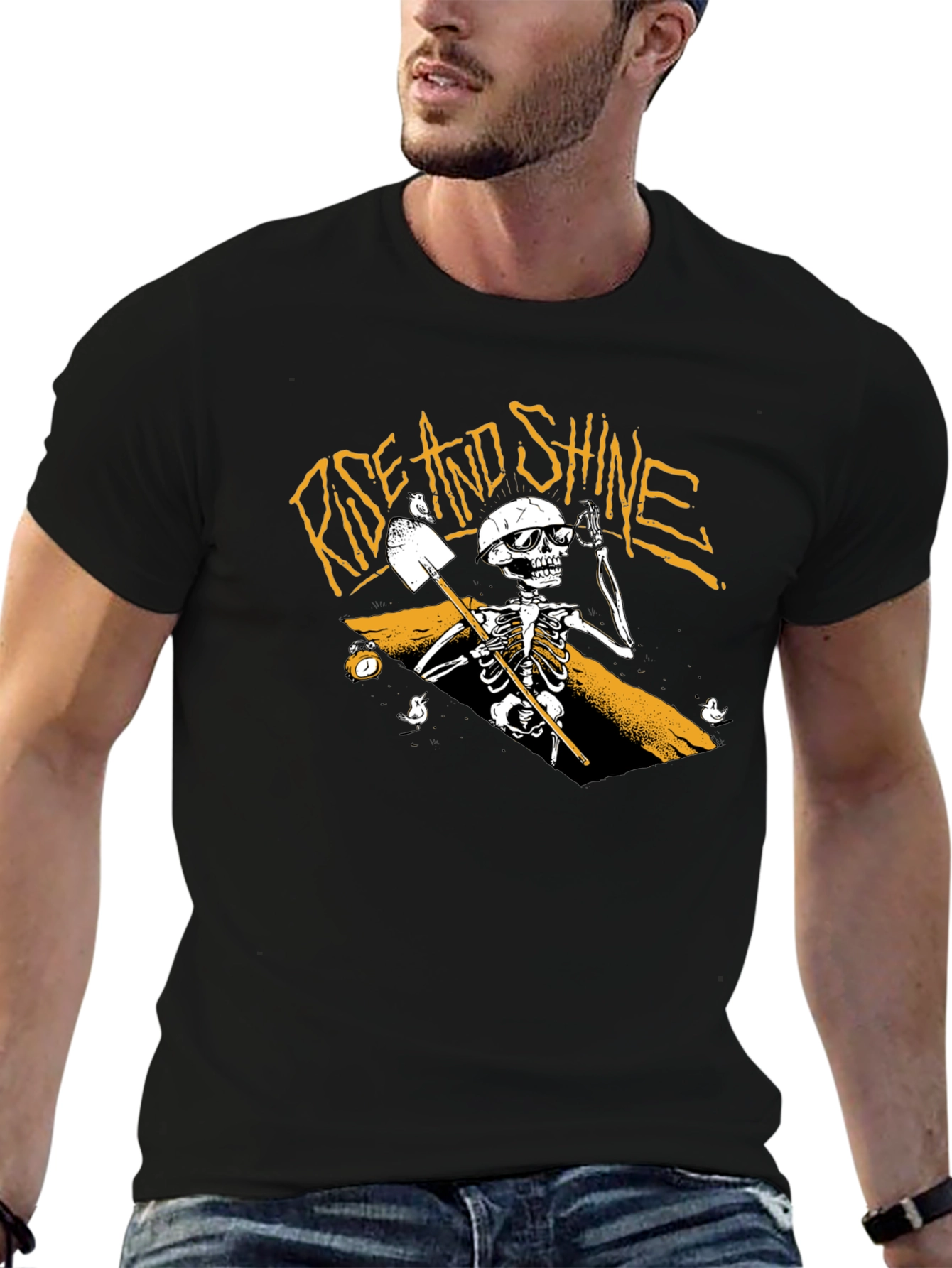 Rise and Shine Skeleton T-Shirt