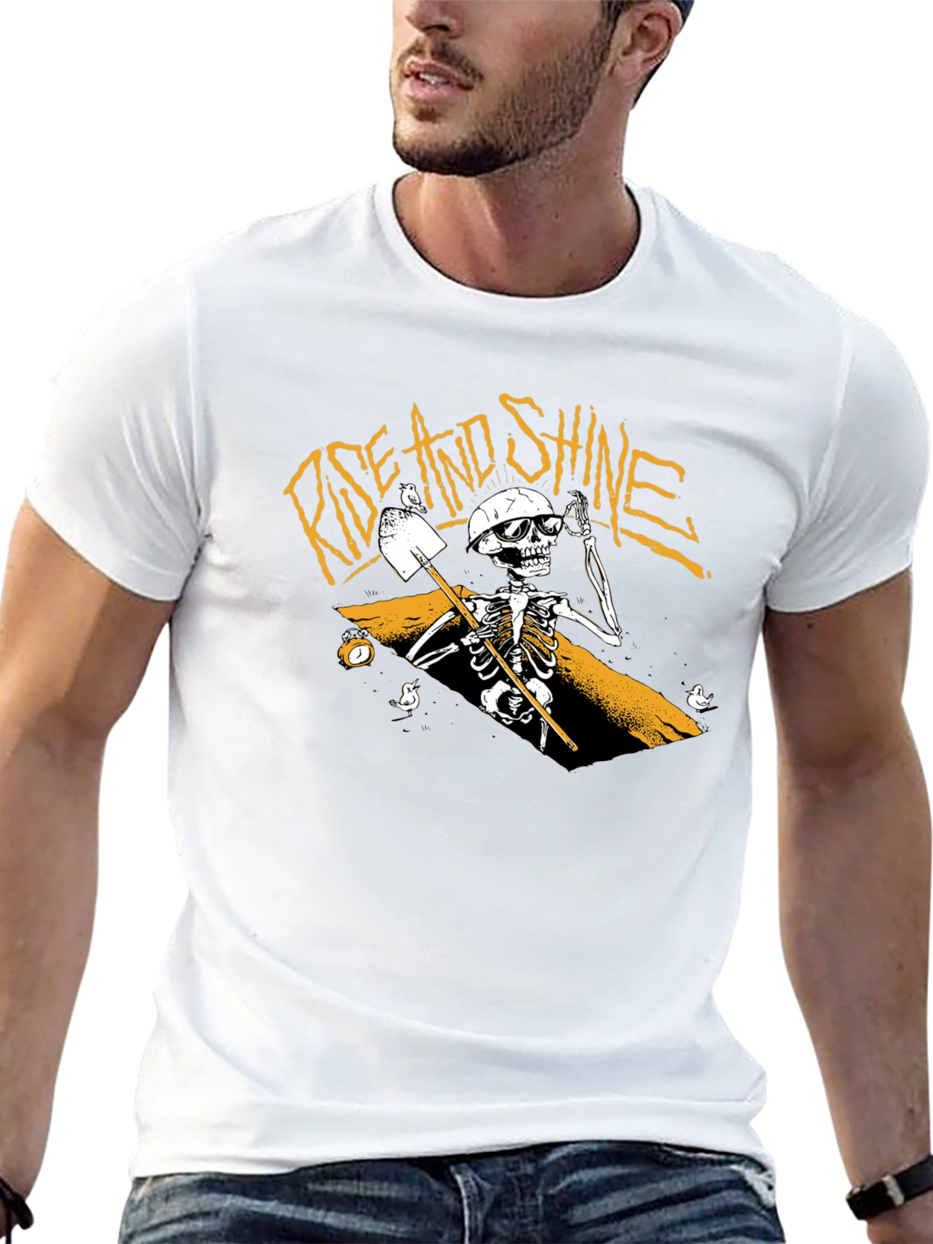 Rise and Shine Skeleton T-Shirt