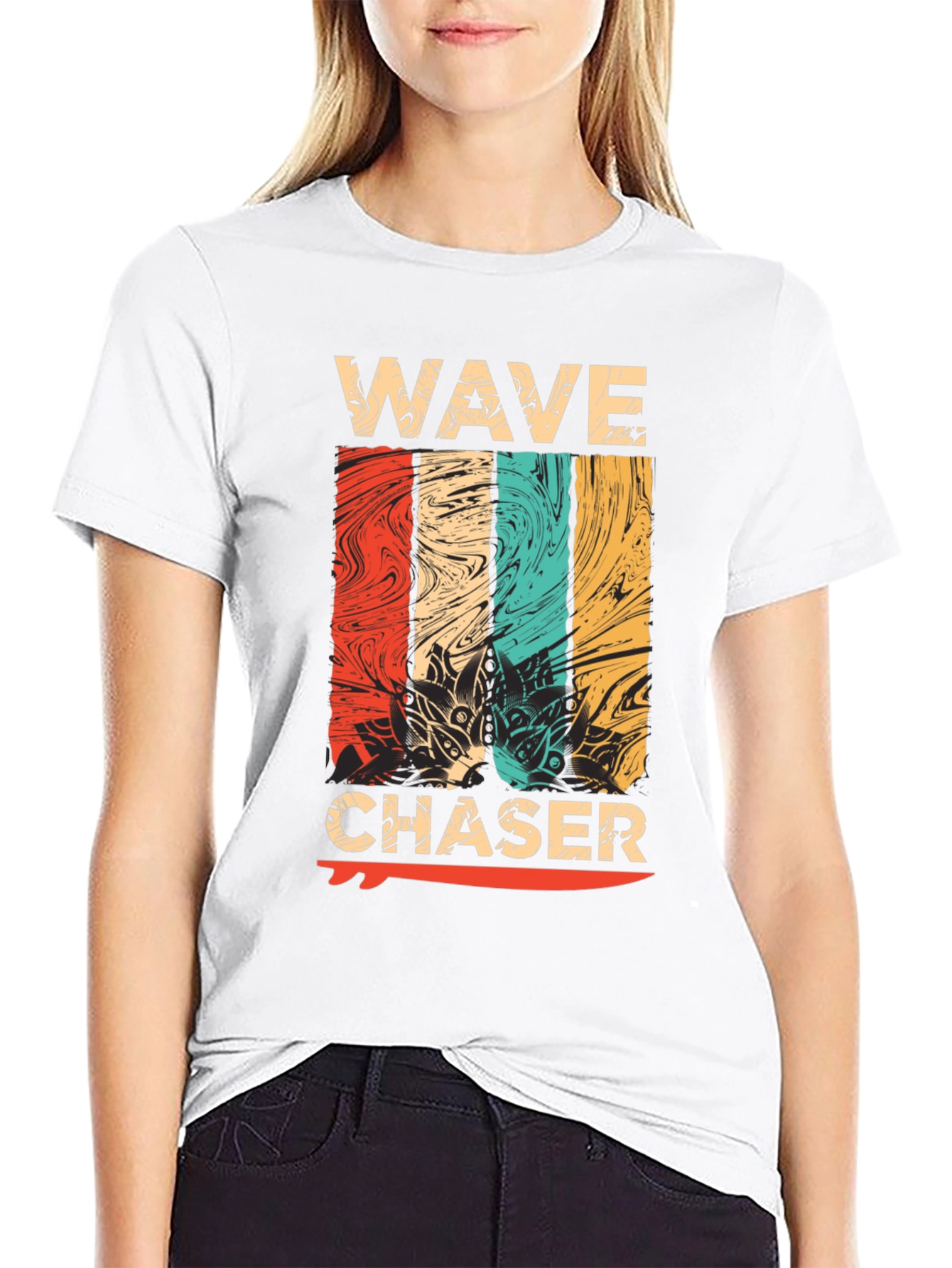 Wave Chaser Graphic Tee - Retro Surf Style