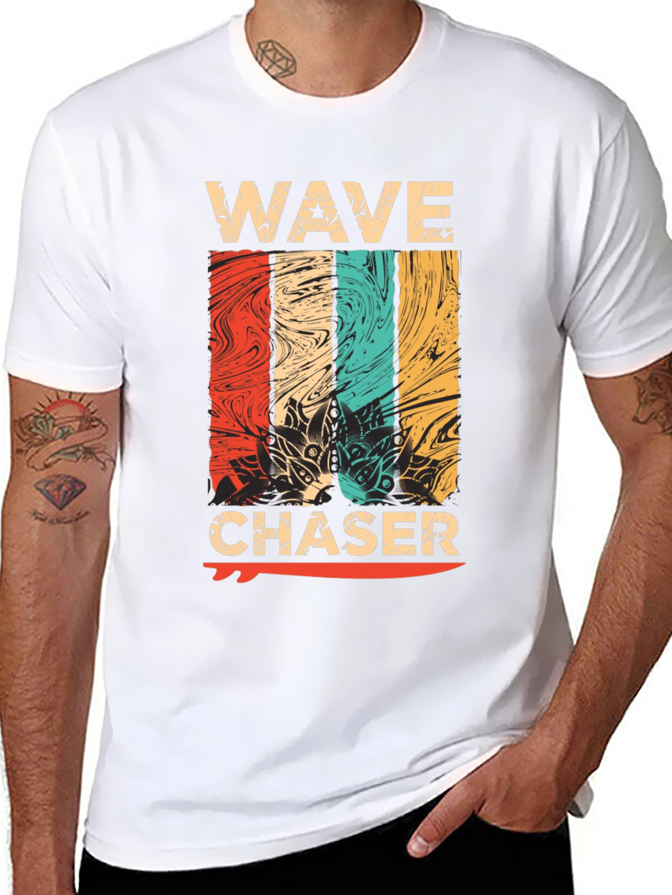 Wave Chaser Graphic Tee - Retro Surf Style