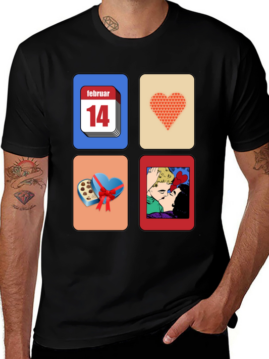 Valentines Day Graphic Tee - February 14th Design