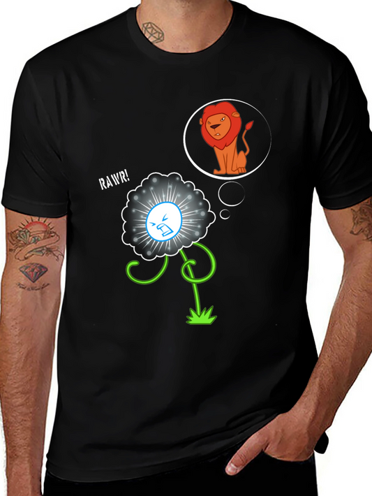 Lion Dream T-Shirt - Black Graphic Tee