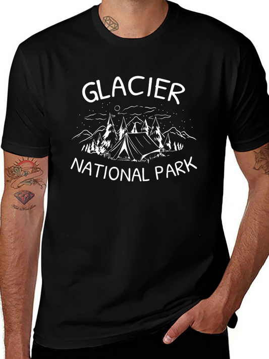 Glacier National Park Graphic Tee - Camping T-Shirt