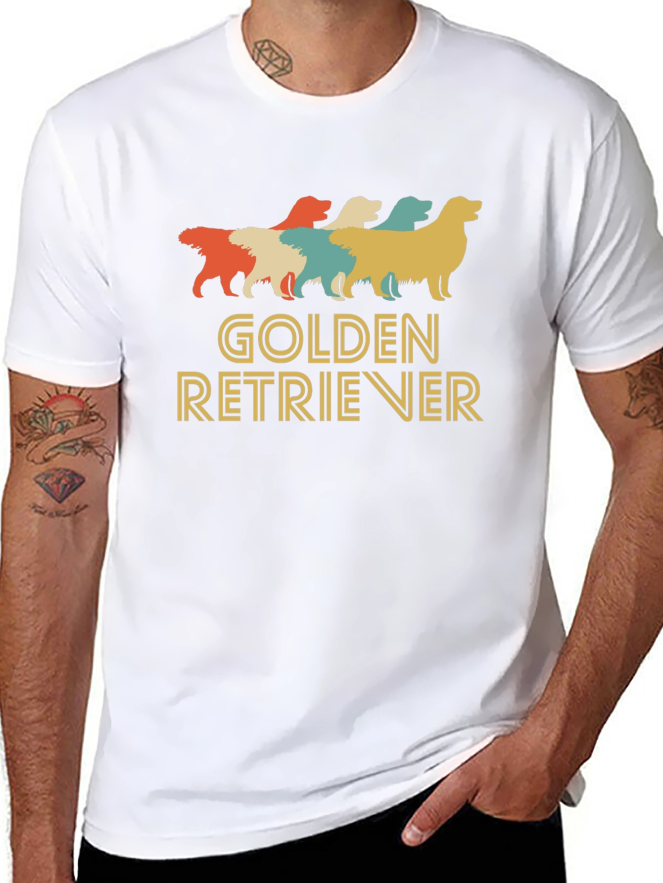 Retro Golden Retriever T-Shirt