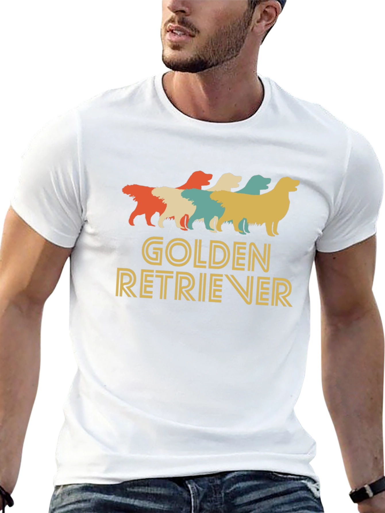 Retro Golden Retriever T-Shirt