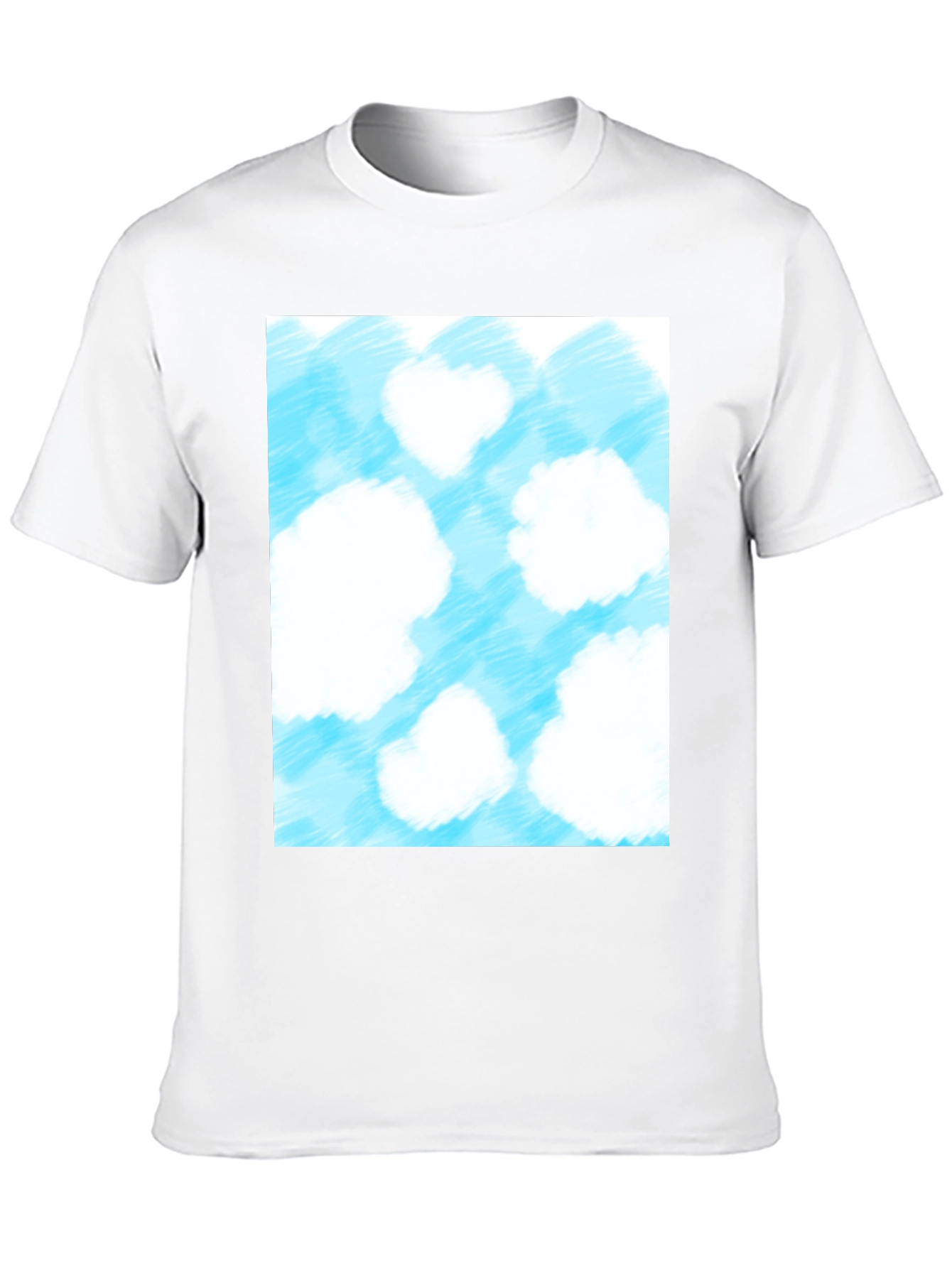 Cloud Print Black T-Shirt