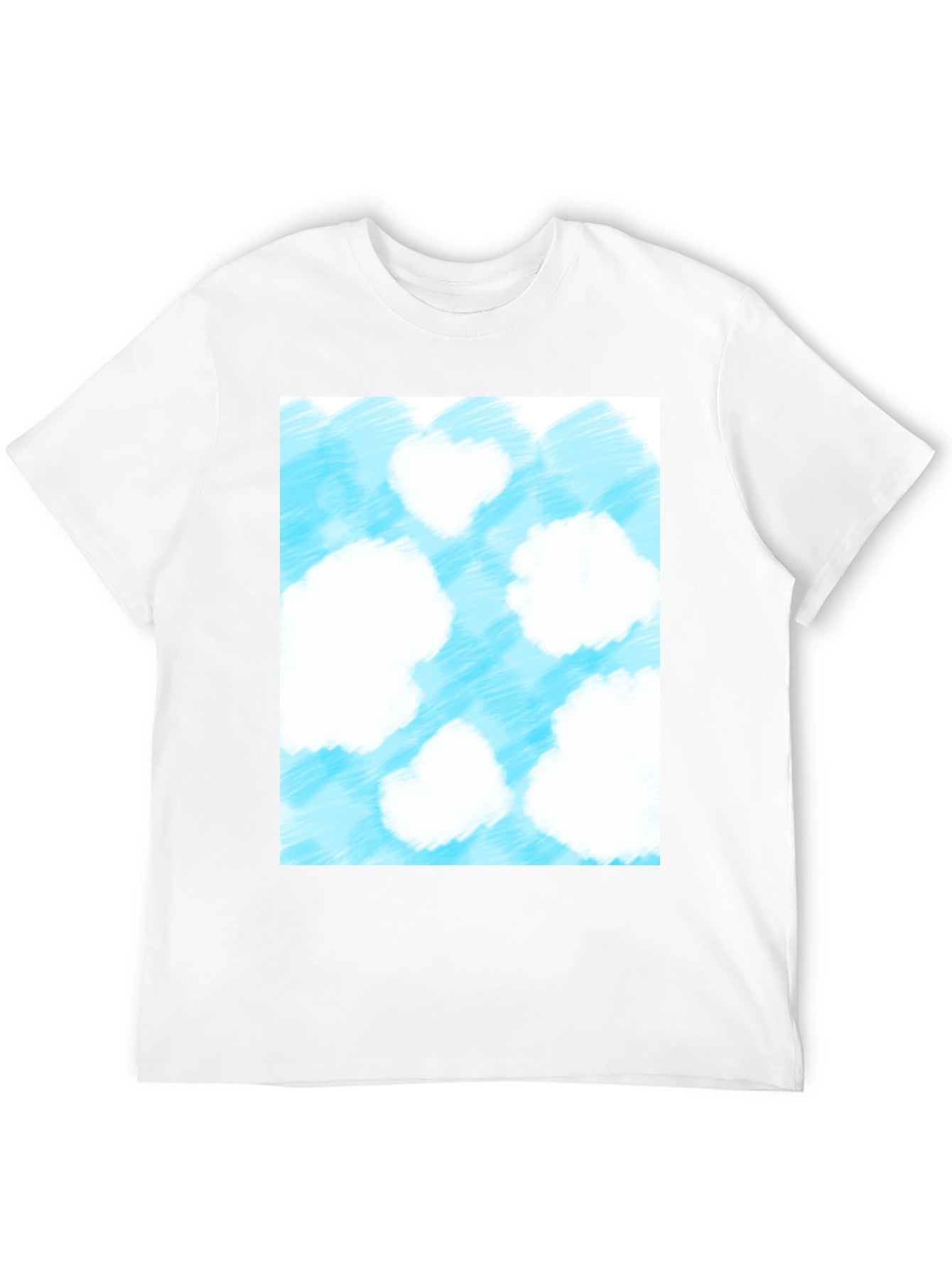 Cloud Print Black T-Shirt