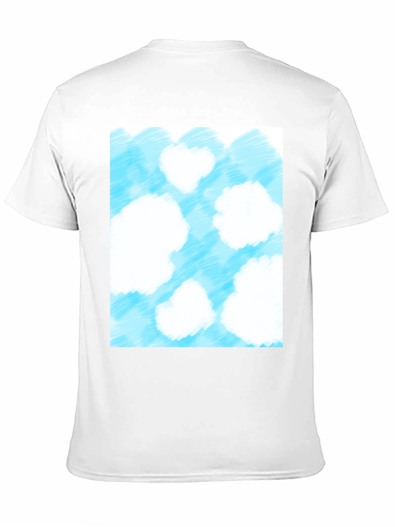 Cloud Print Black T-Shirt