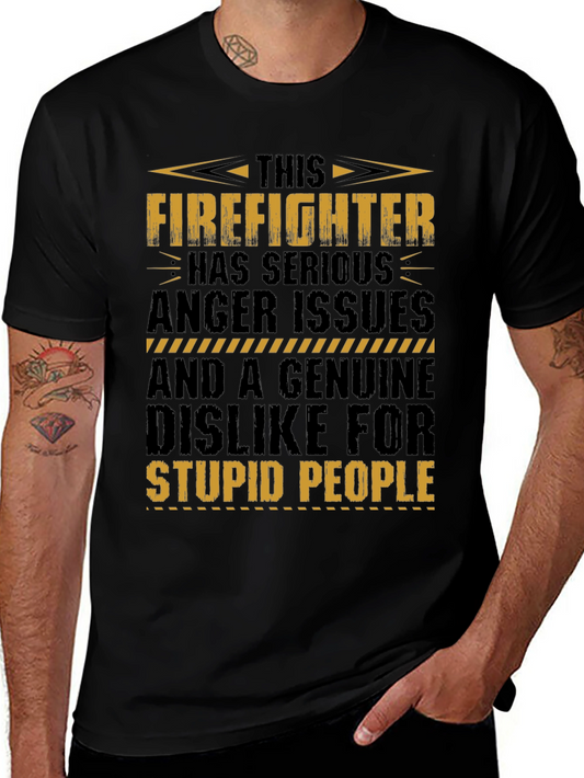 Firefighter Anger Issues Graphic Tee