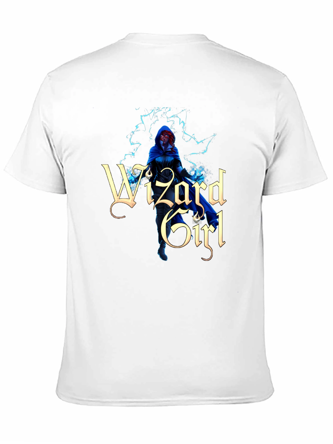 Wizard Girl Graphic Black T-Shirt