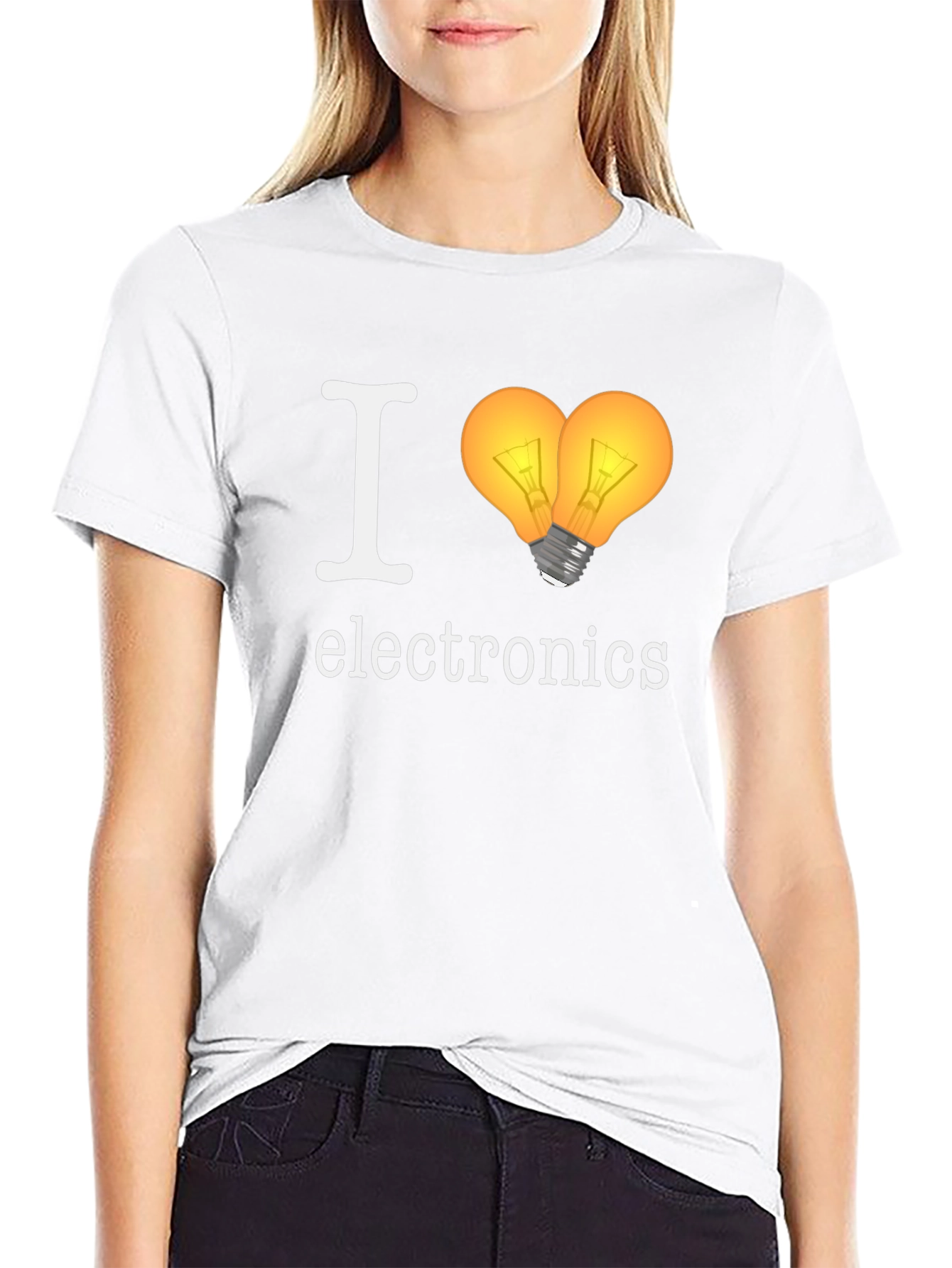 I Heart Electronics T-Shirt - Novelty Graphic Tee