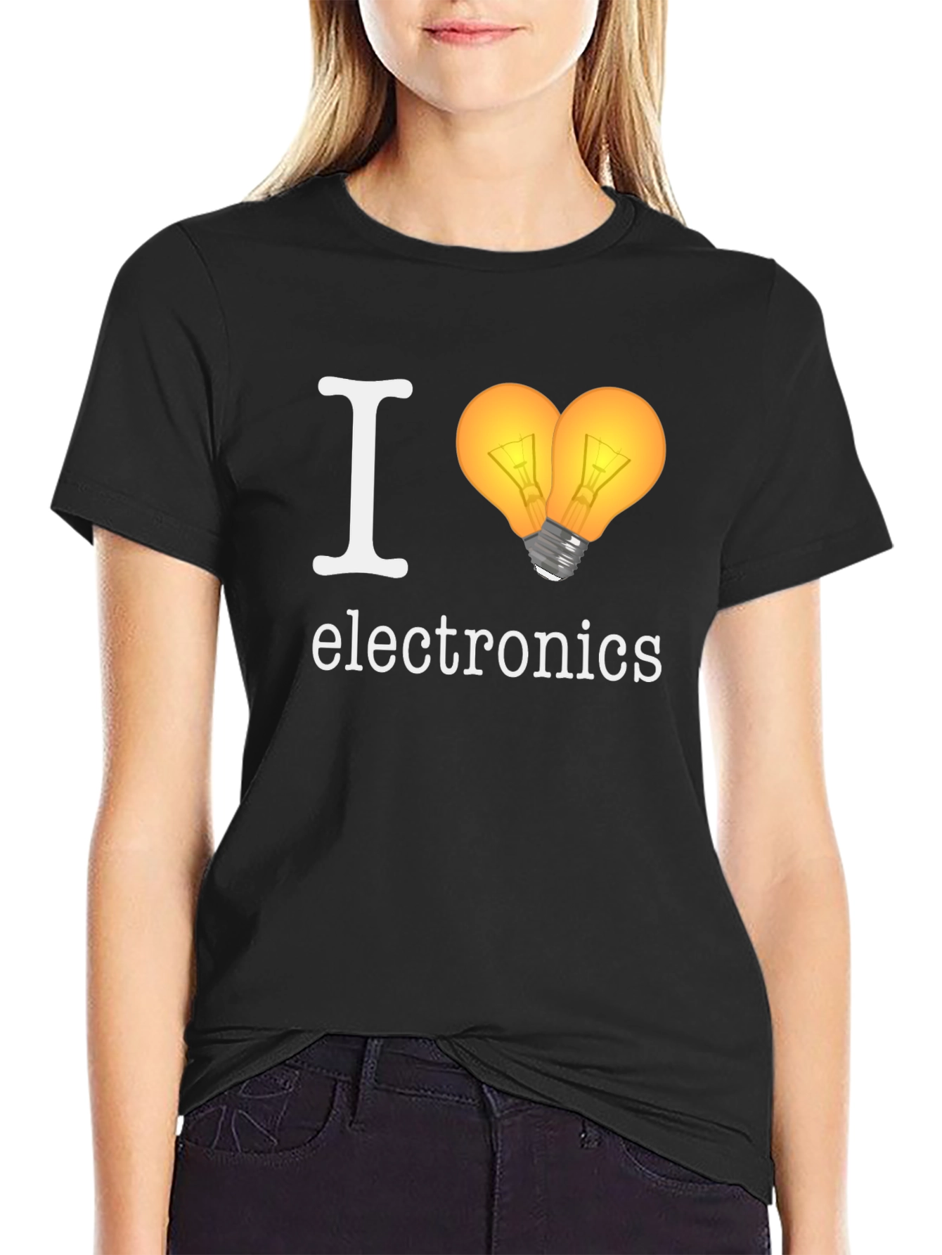 I Heart Electronics T-Shirt - Novelty Graphic Tee