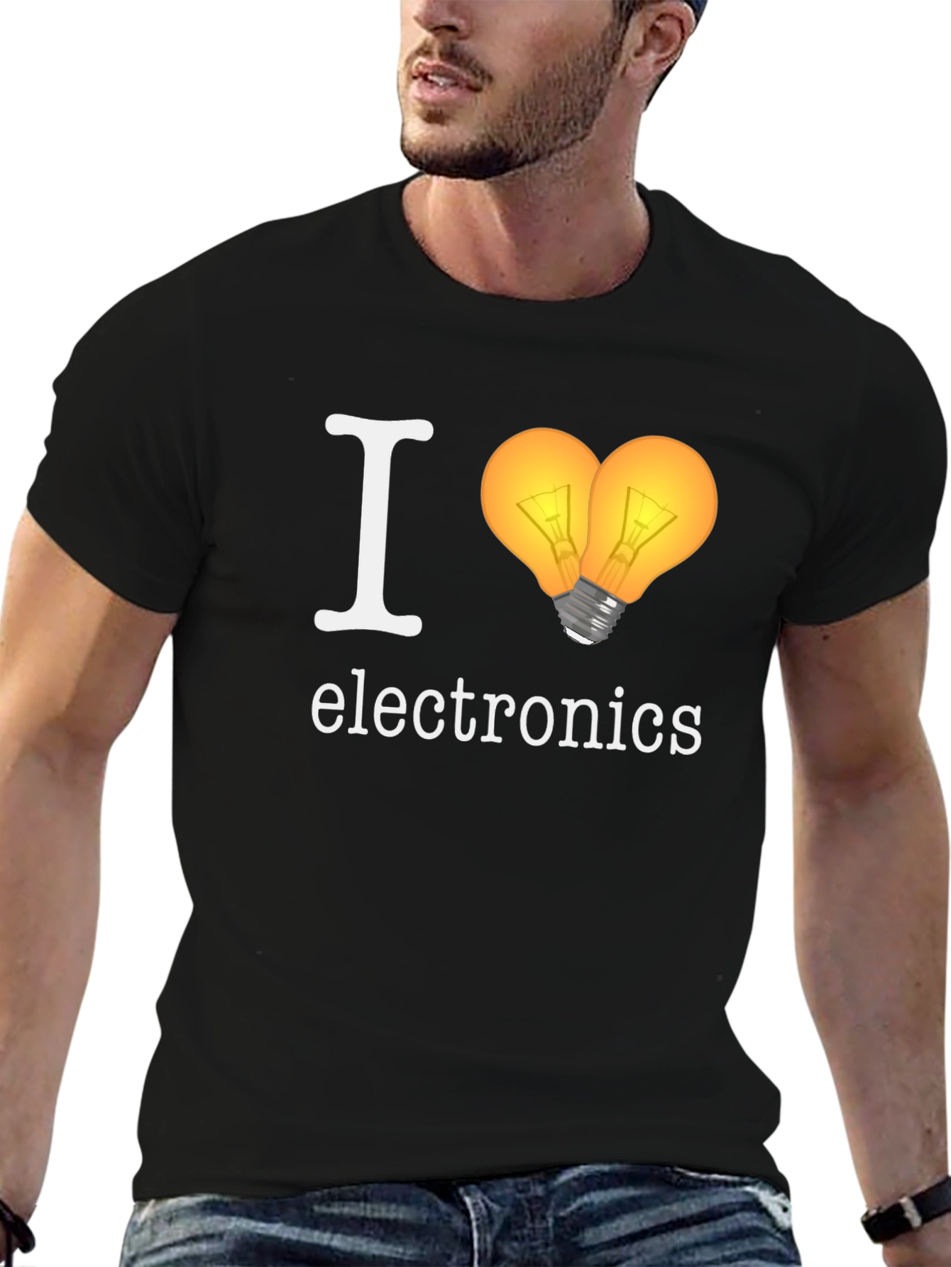 I Heart Electronics T-Shirt - Novelty Graphic Tee
