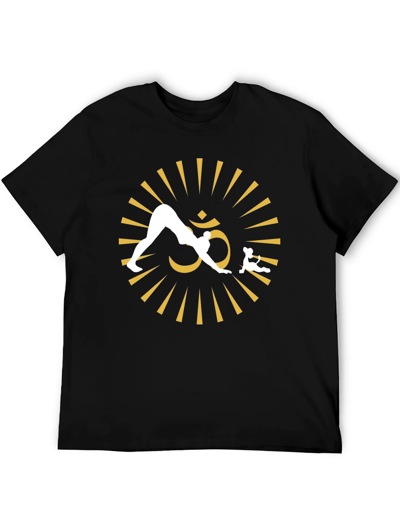 Yoga Om Symbol Black T-Shirt