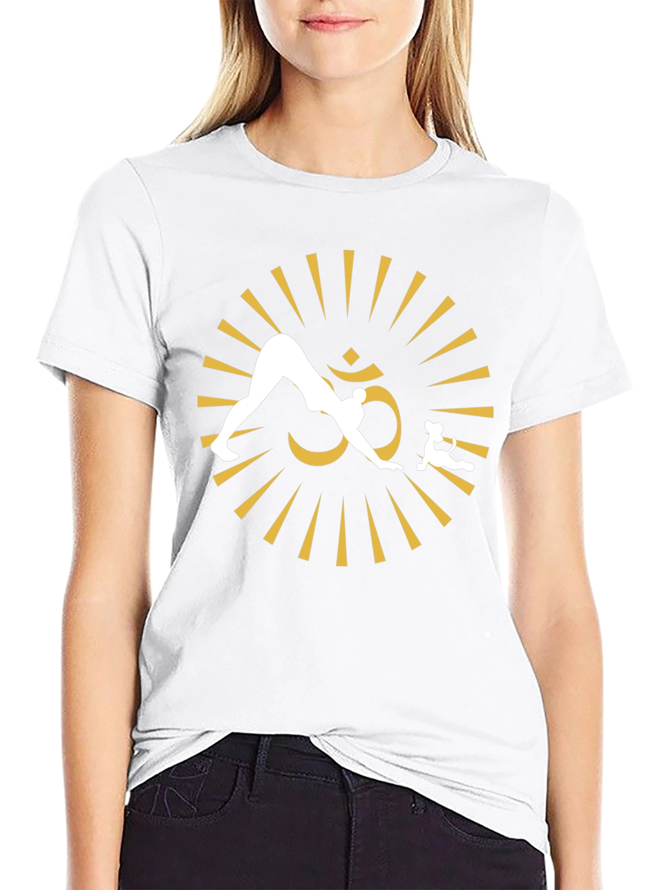Yoga Om Symbol Black T-Shirt