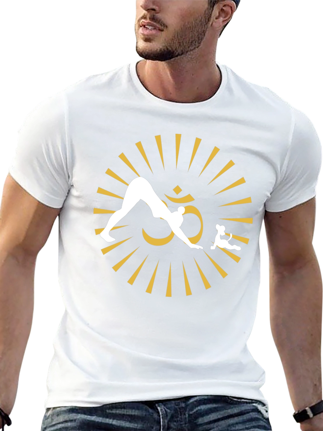 Yoga Om Symbol Black T-Shirt