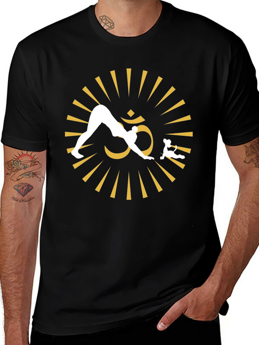 Yoga Om Symbol Black T-Shirt