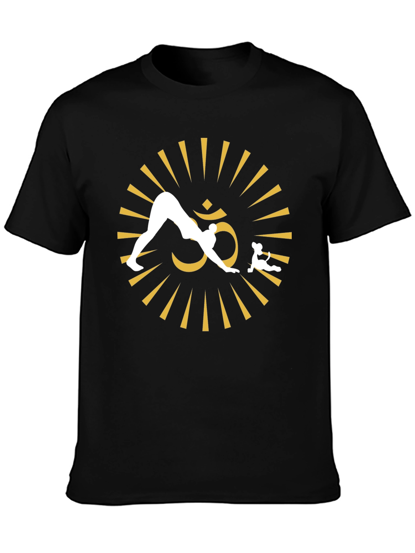 Yoga Om Symbol Black T-Shirt