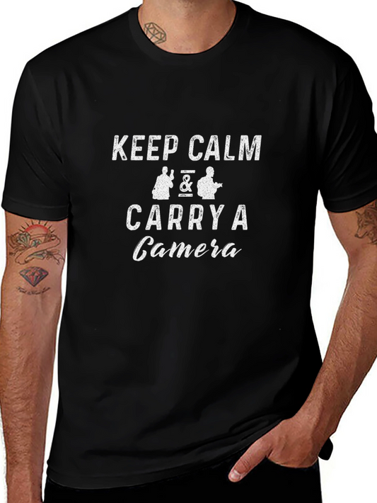 Keep Calm & Carry A Camera Graphic Tee