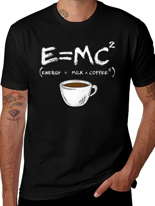 E=MC² Coffee T-Shirt - Funny Science Tee