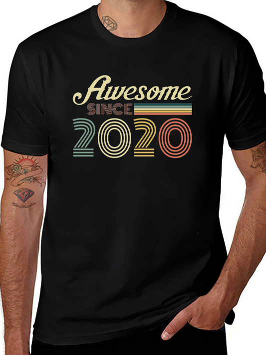 Awesome Since 2020 Black T-Shirt