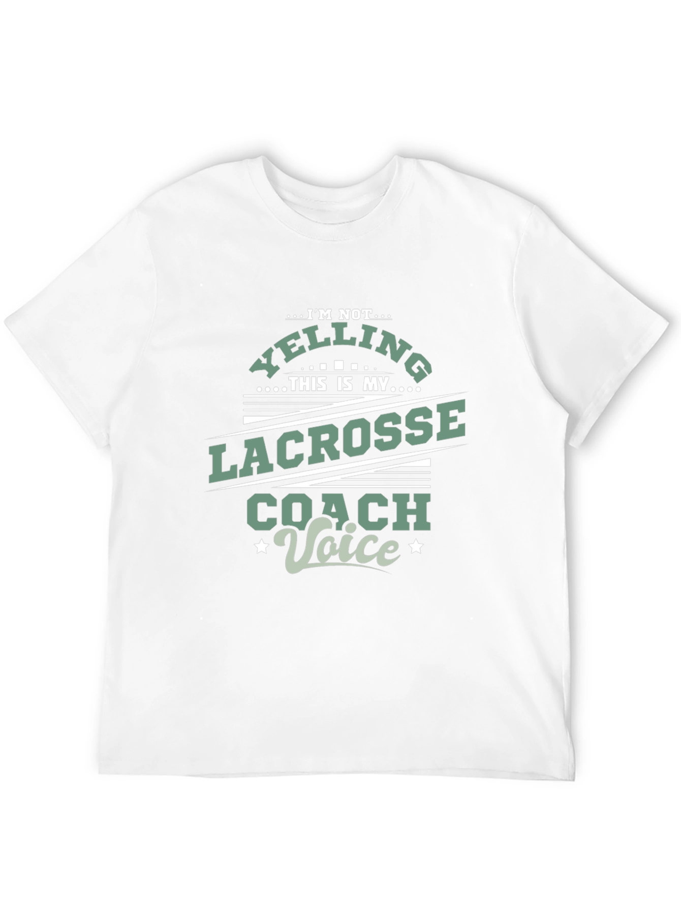 Lacrosse Coach Voice T-Shirt - Novelty Tee