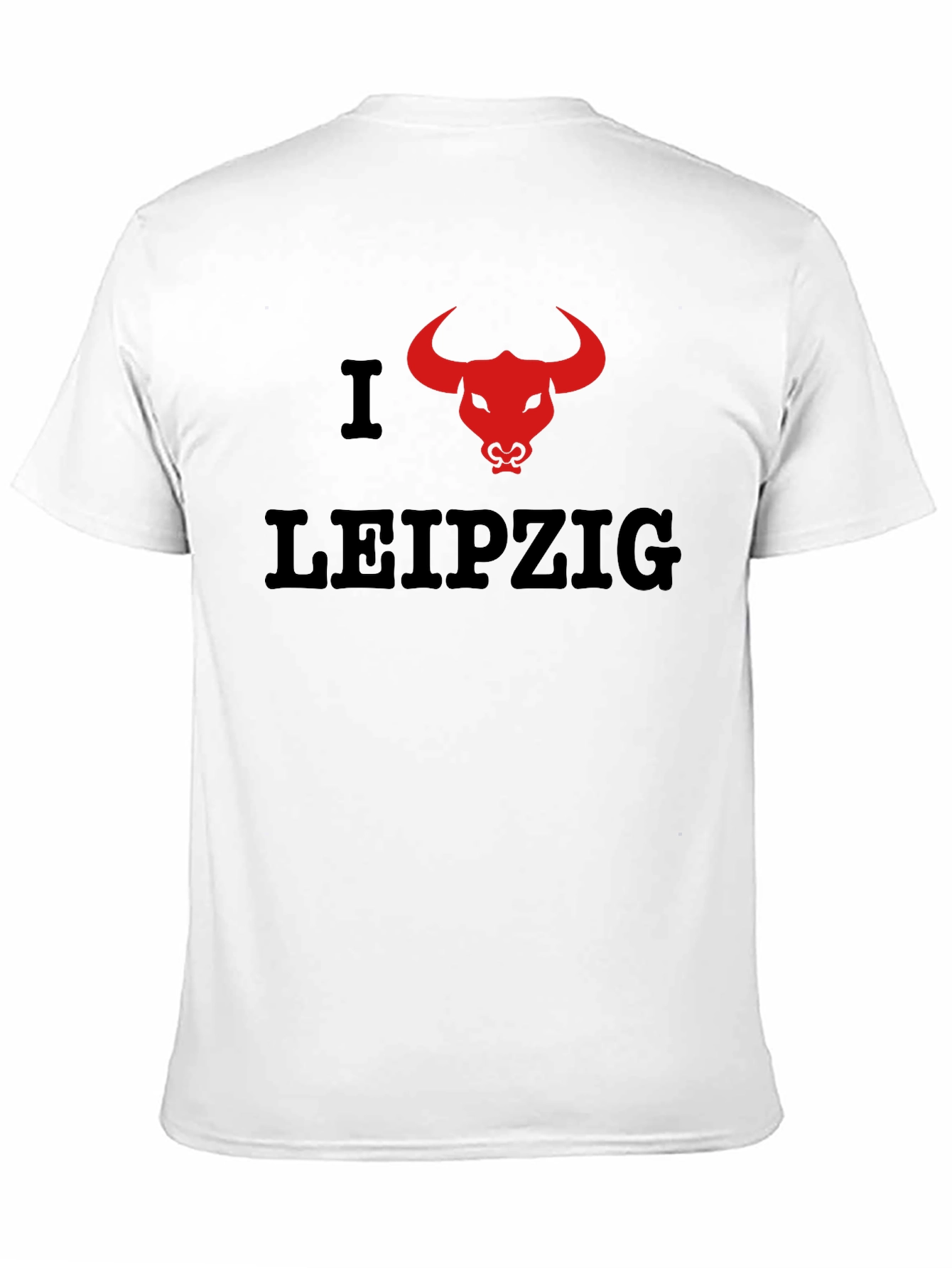 I Love Leipzig Red Bull T-Shirt - Black