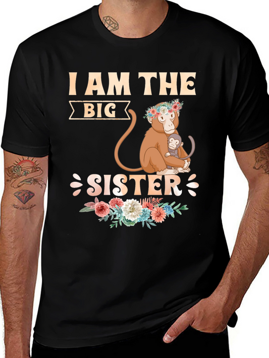 I Am The Big Sister Monkey Graphic Tee