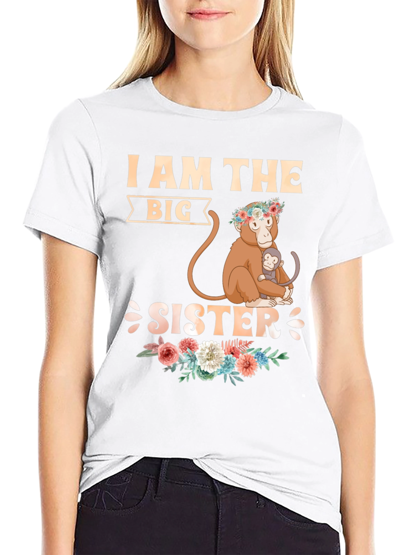 I Am The Big Sister Monkey Graphic Tee