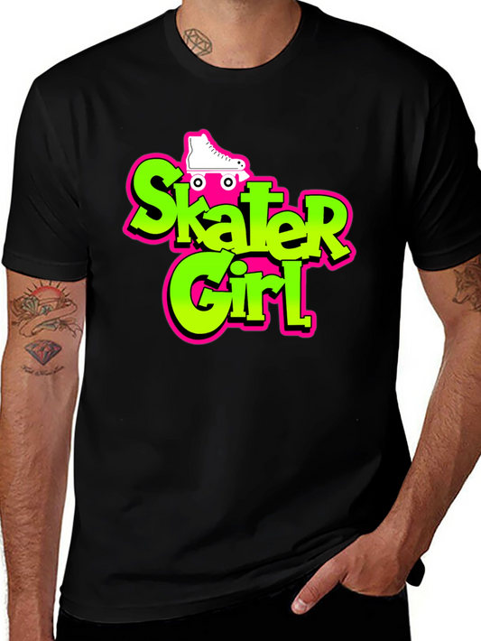 Skater Girl Graphic Tee - Retro Style