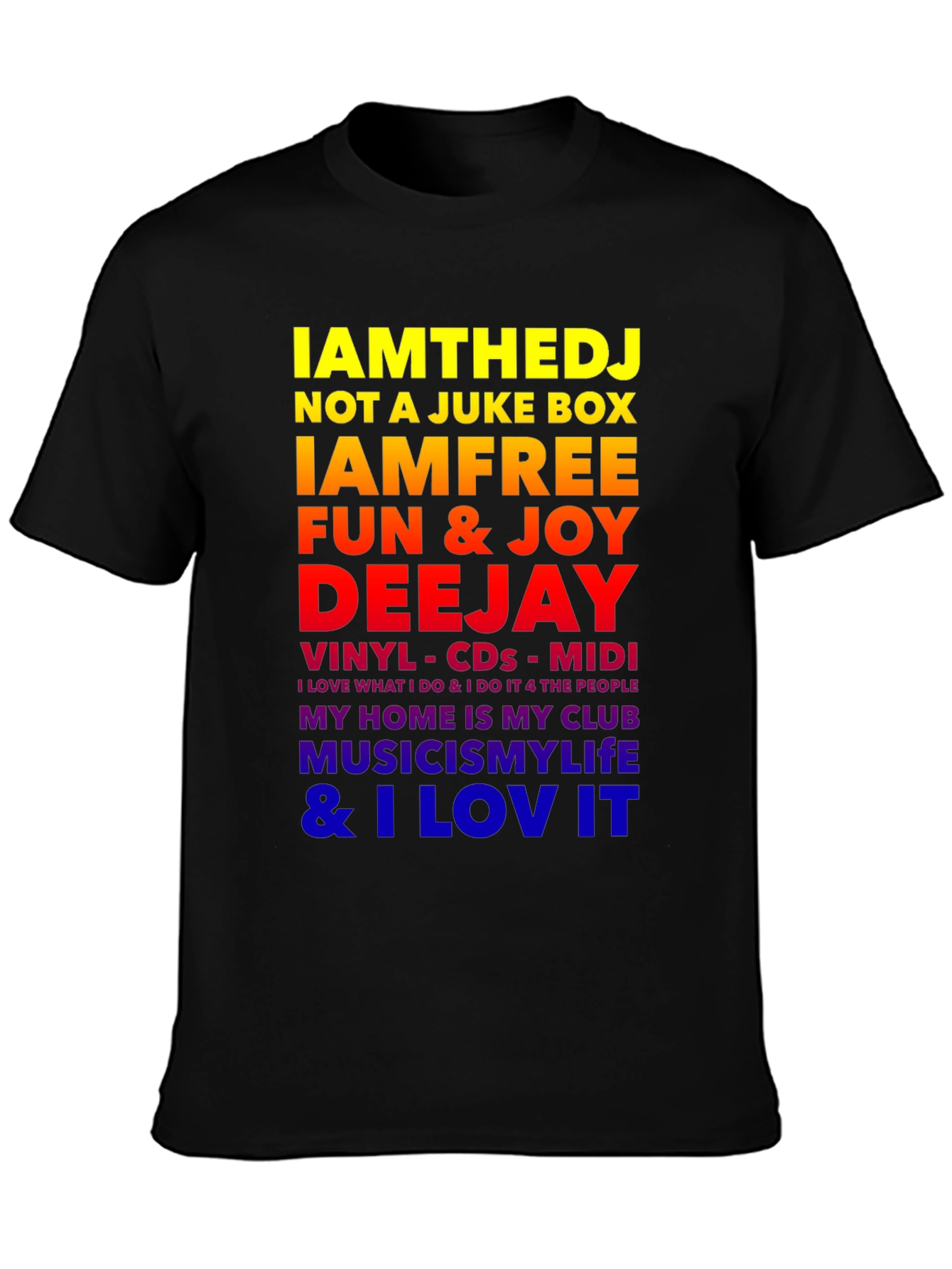IAMTHEDJ Graphic Tee - Music Lover T-Shirt