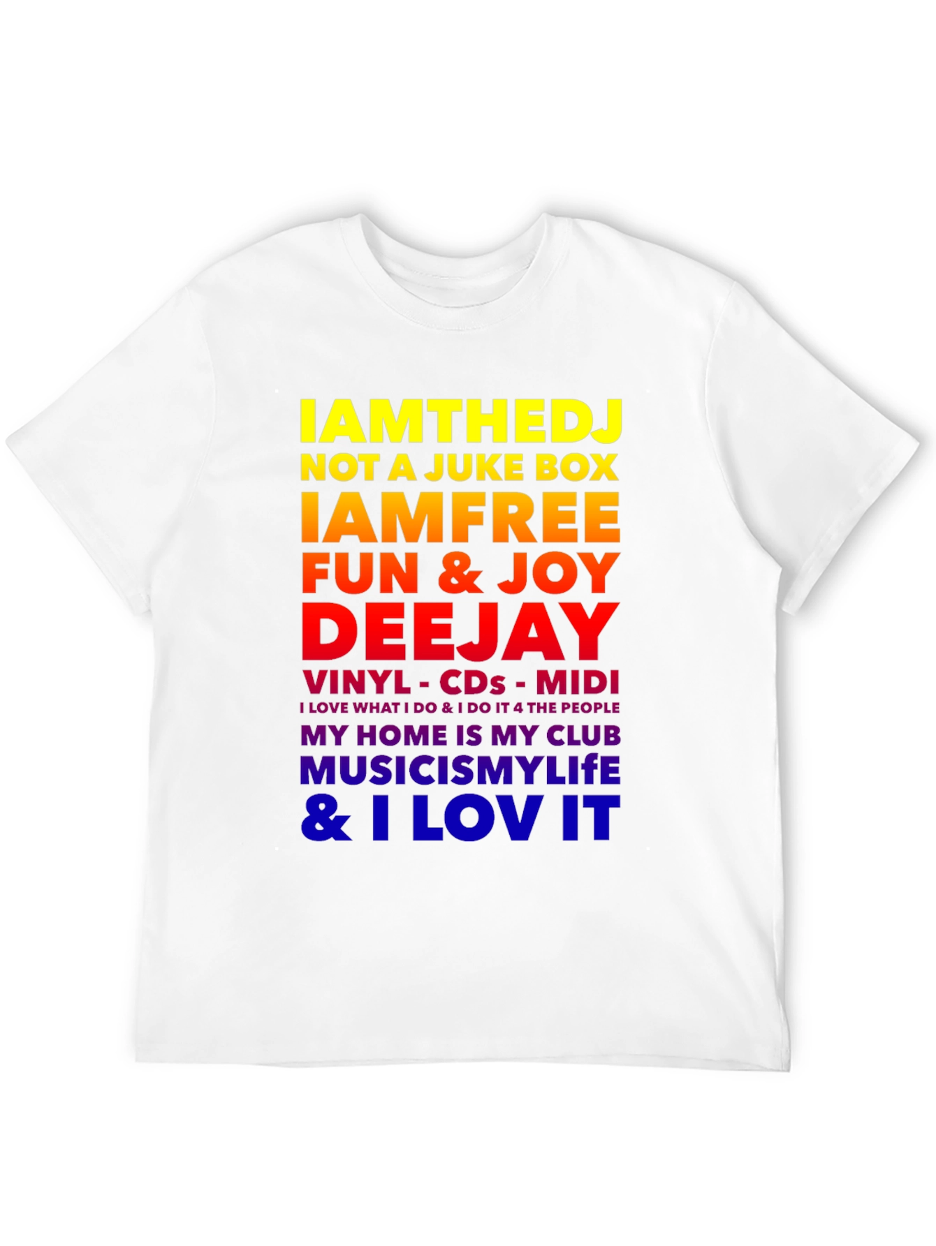 IAMTHEDJ Graphic Tee - Music Lover T-Shirt