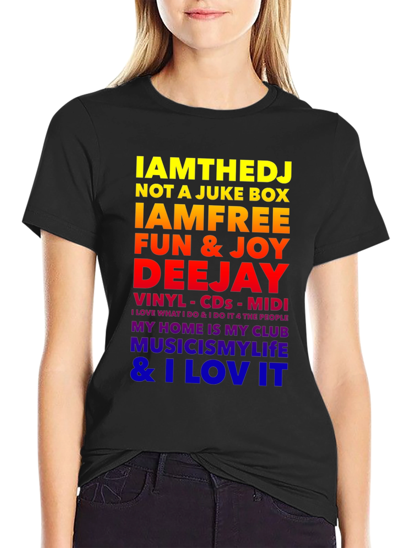 IAMTHEDJ Graphic Tee - Music Lover T-Shirt