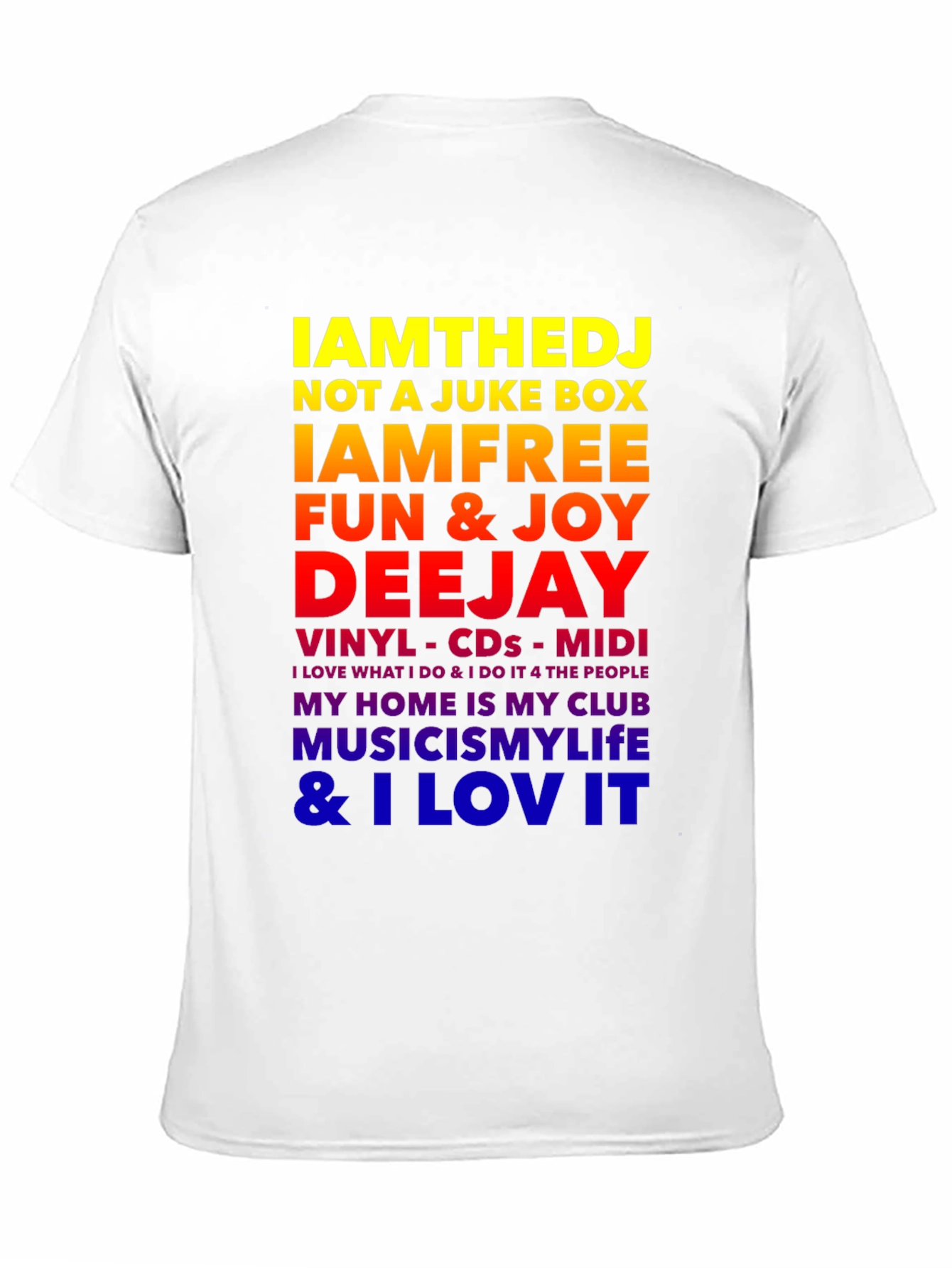 IAMTHEDJ Graphic Tee - Music Lover T-Shirt