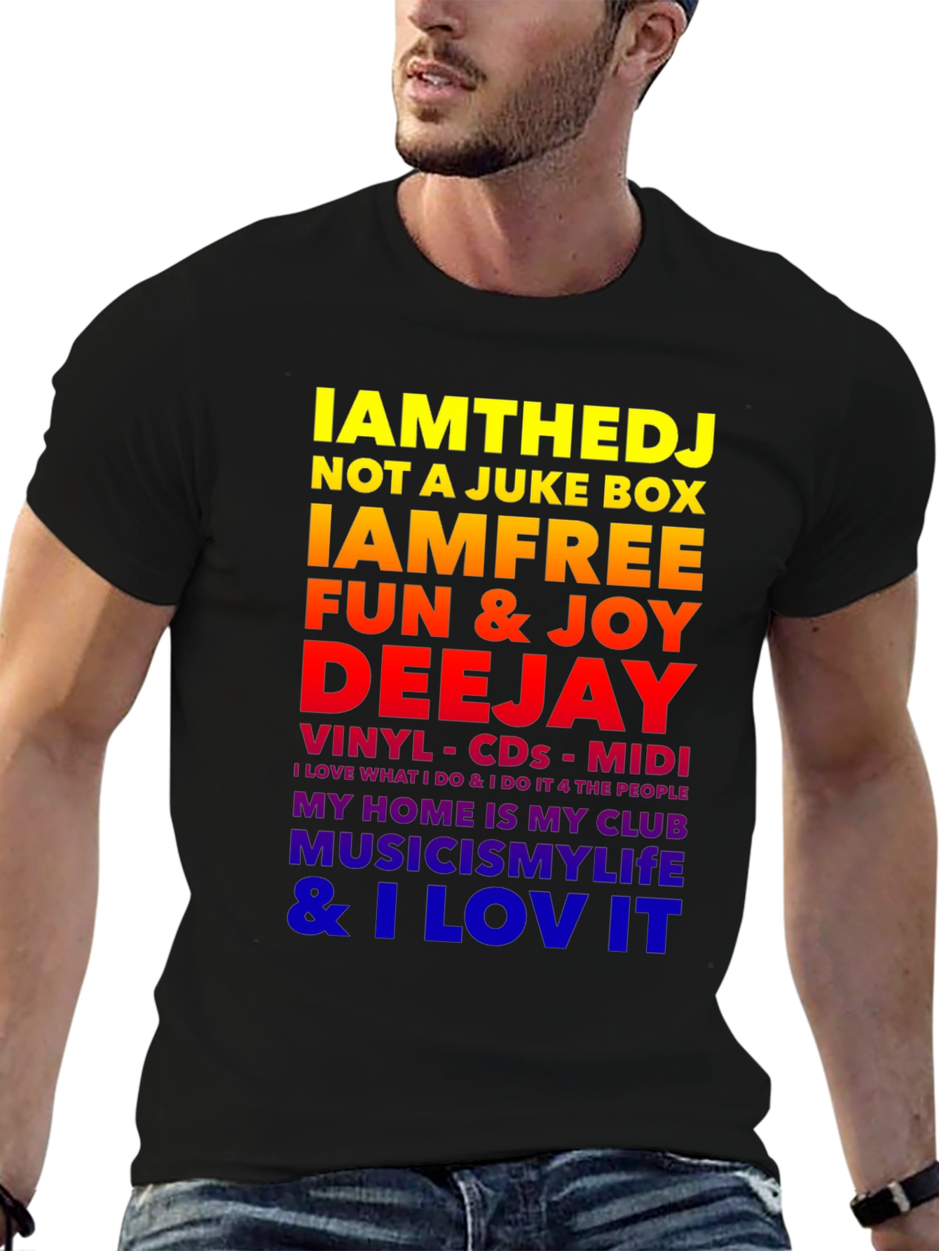 IAMTHEDJ Graphic Tee - Music Lover T-Shirt