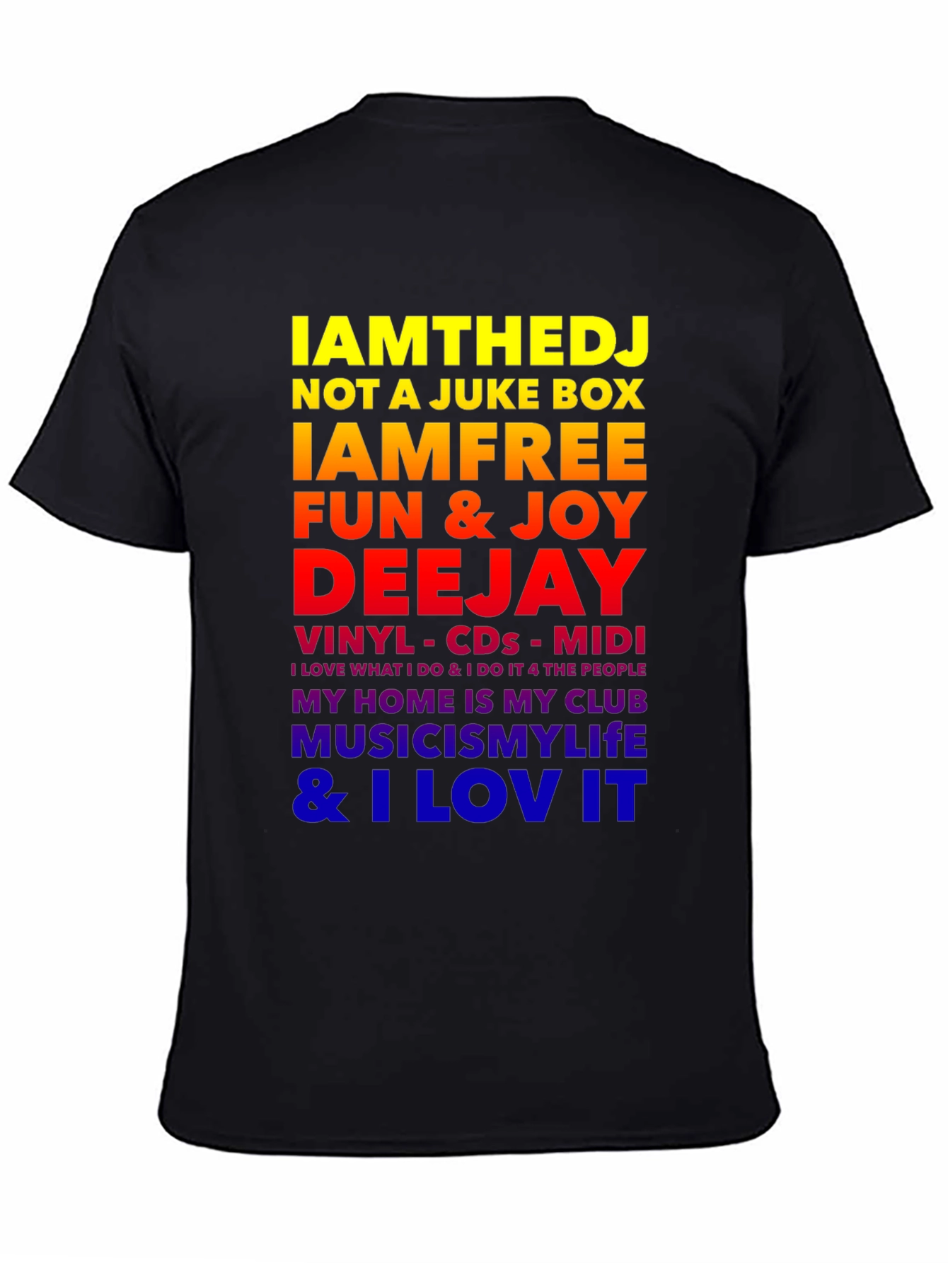 IAMTHEDJ Graphic Tee - Music Lover T-Shirt
