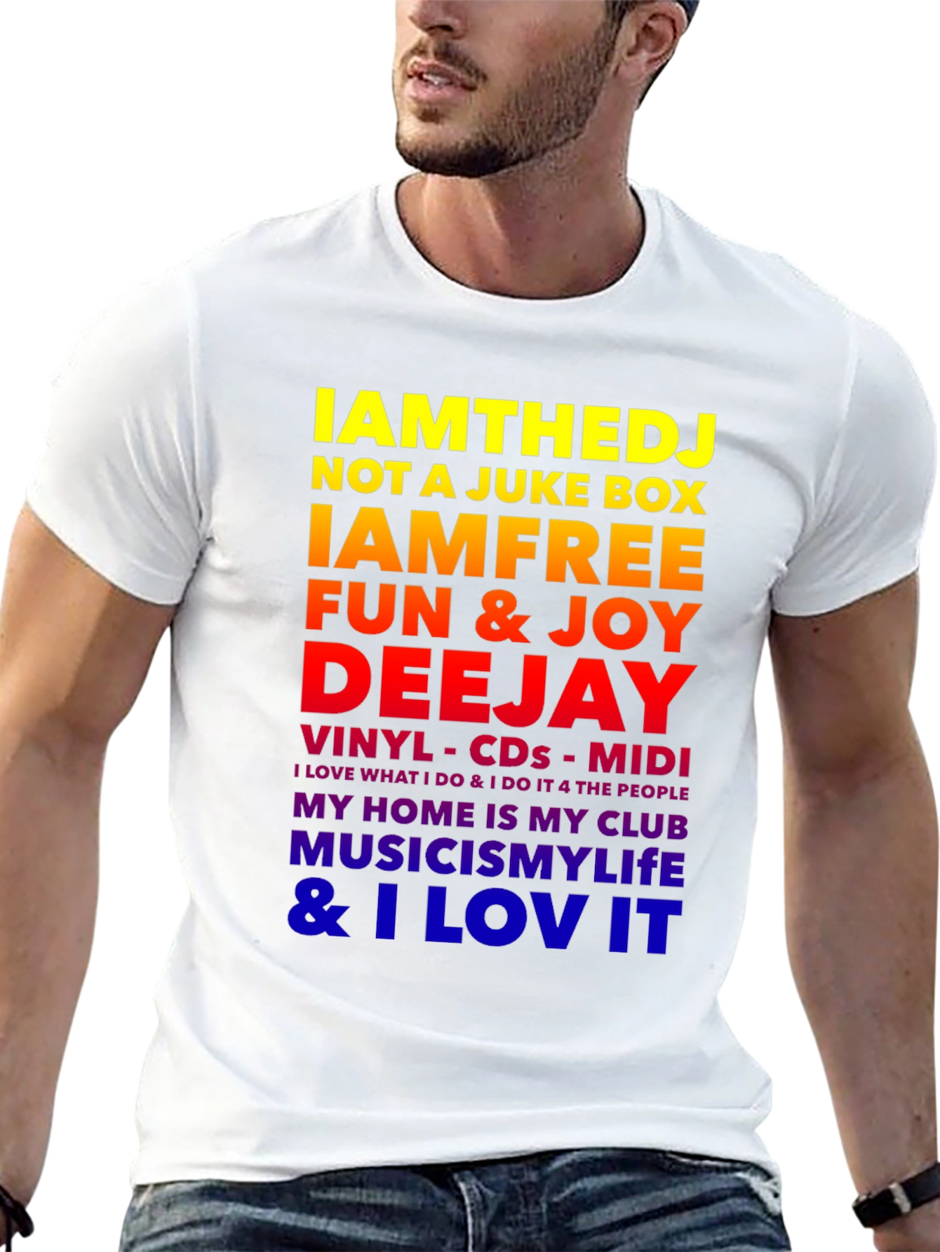 IAMTHEDJ Graphic Tee - Music Lover T-Shirt