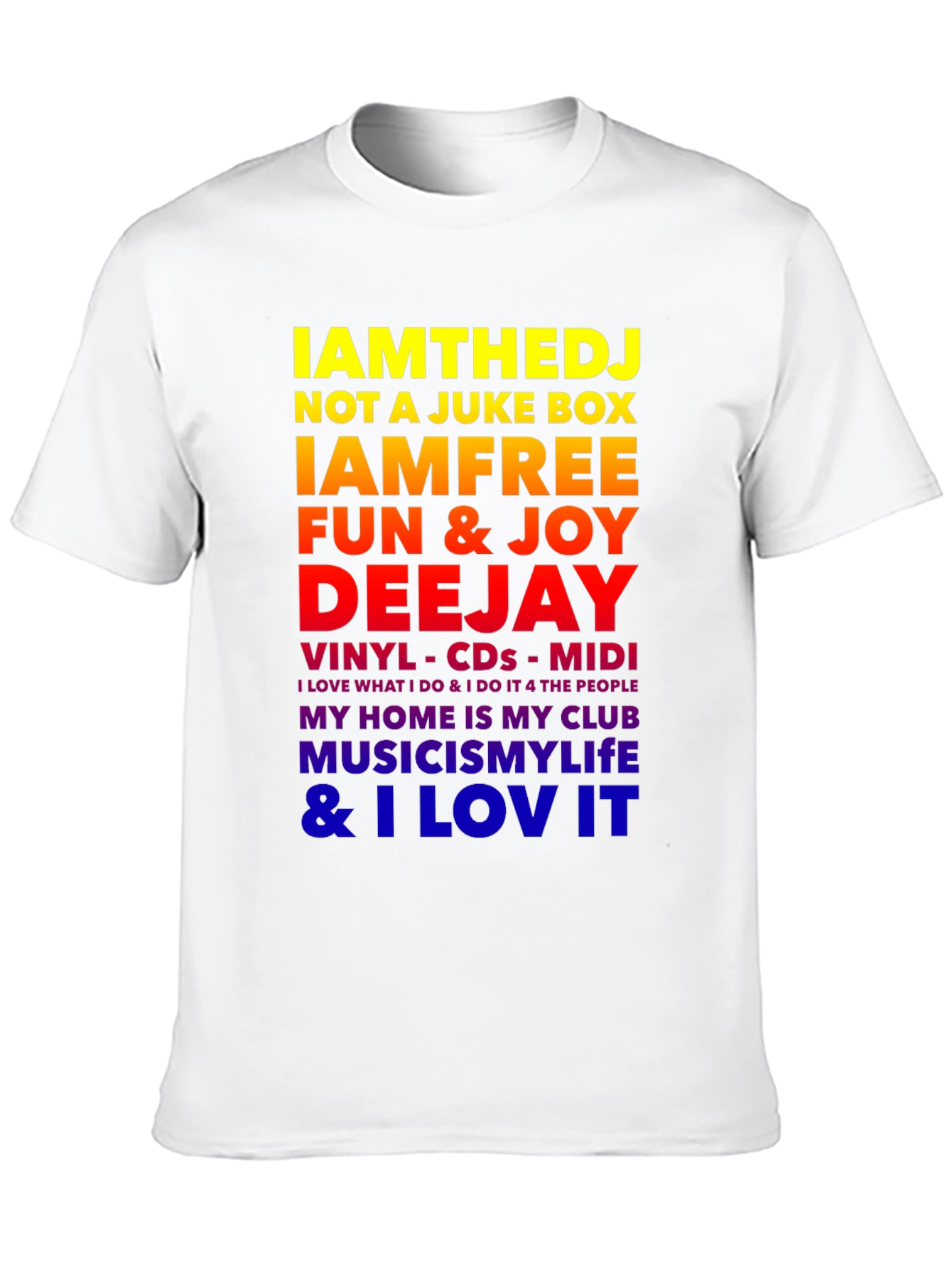 IAMTHEDJ Graphic Tee - Music Lover T-Shirt