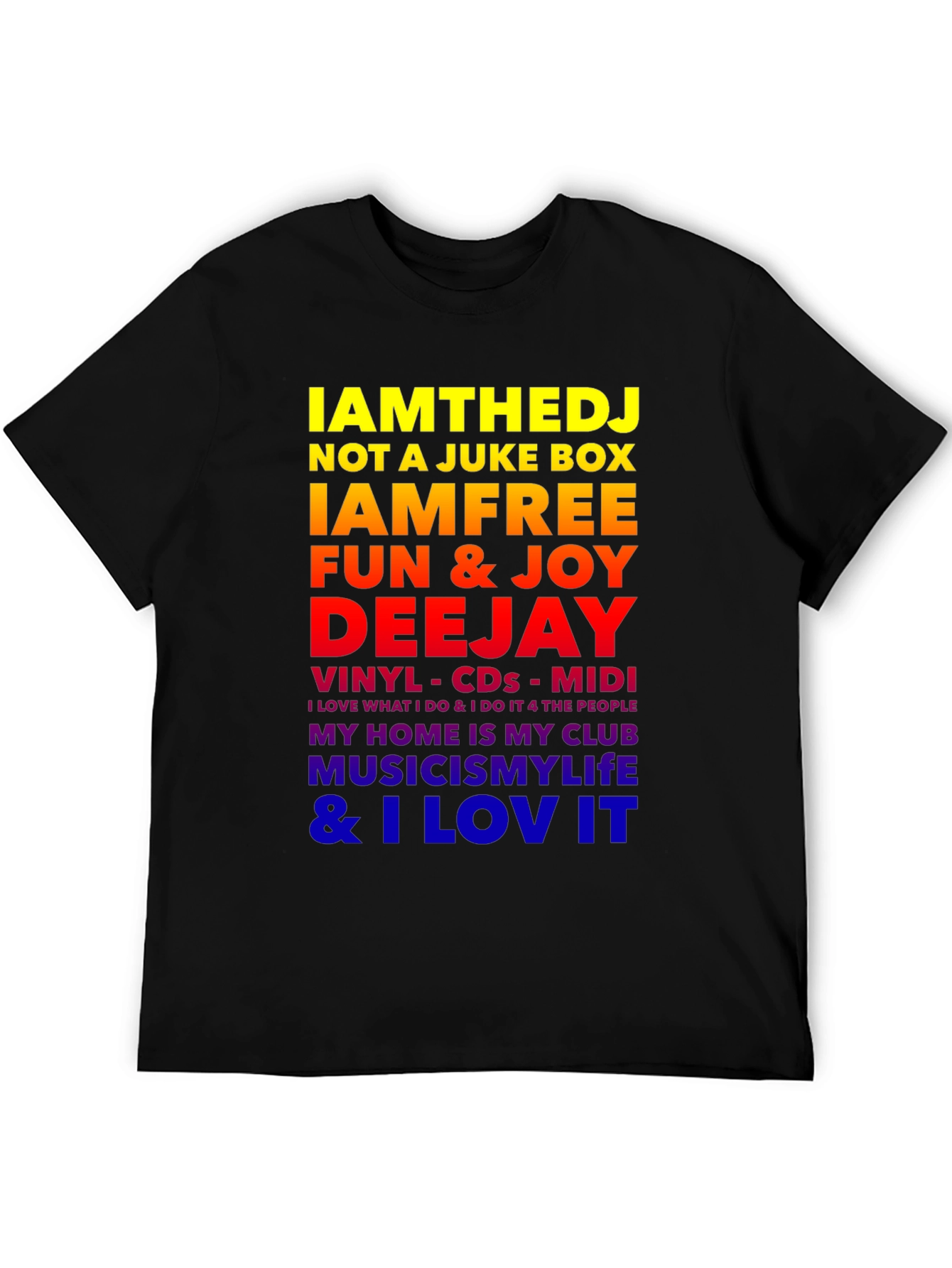 IAMTHEDJ Graphic Tee - Music Lover T-Shirt