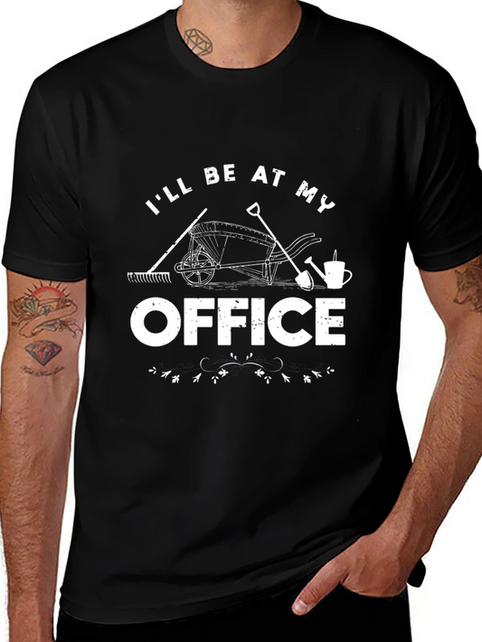 Gardeners Office T-Shirt - Black Cotton Graphic Tee