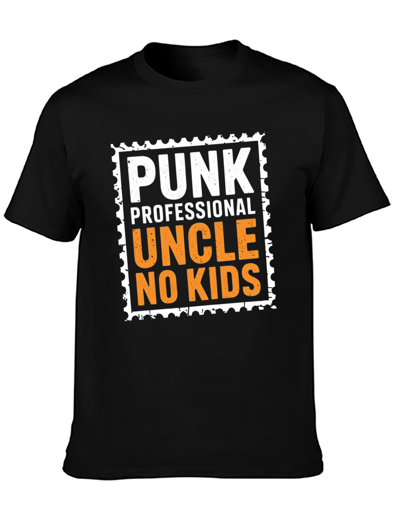 Punk Professional Uncle No Kids Black T-Shirt