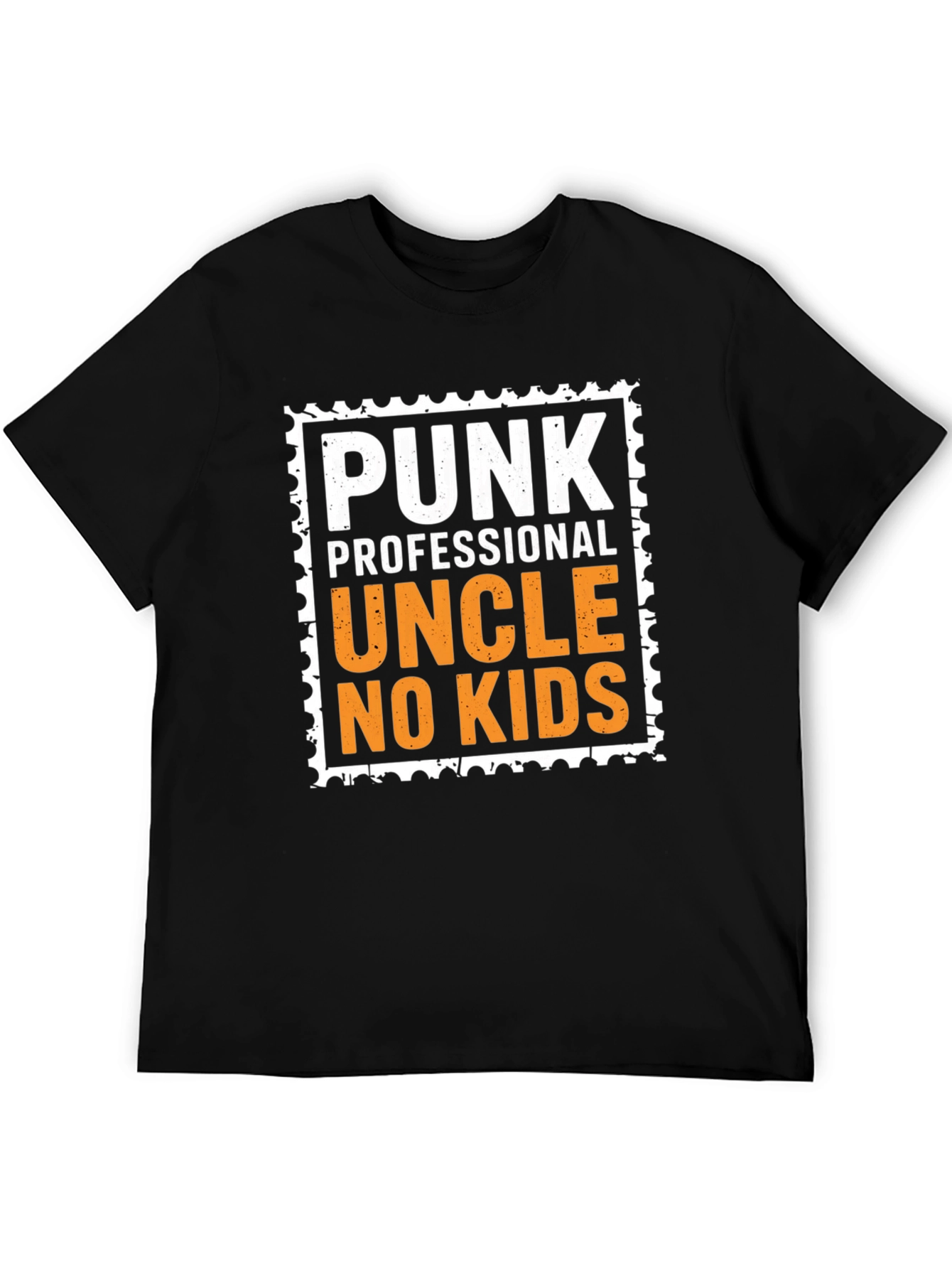 Punk Professional Uncle No Kids Black T-Shirt